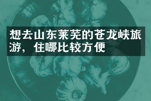 想去山东莱芜的苍龙峡旅游，住哪比较方便