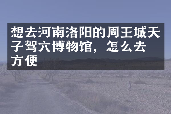 想去河南洛阳的周王城天子驾六博物馆，怎么去最方便