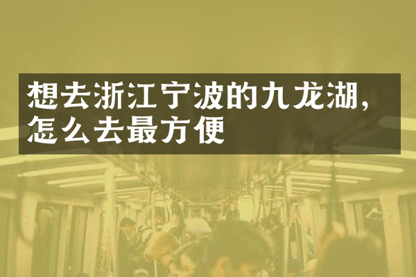 想去浙江宁波的九龙湖，怎么去最方便