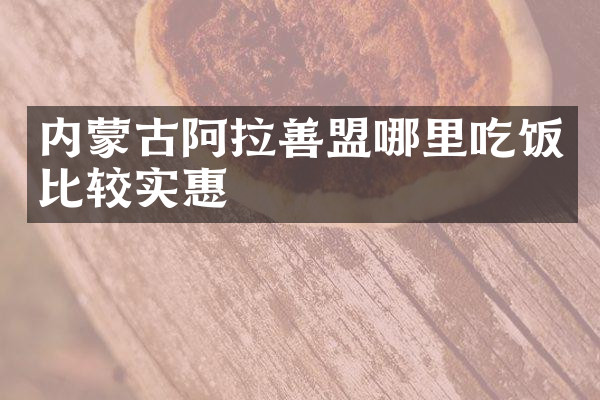 内蒙古阿拉善盟哪里吃饭比较实惠
