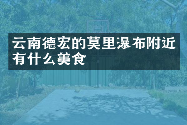 云南德宏的莫里瀑布附近有什么美食