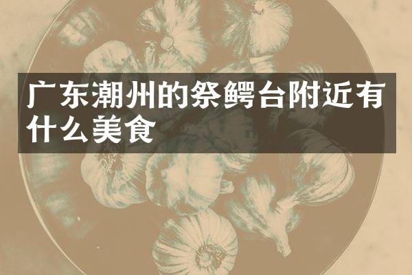 广东潮州的祭鳄台附近有什么美食