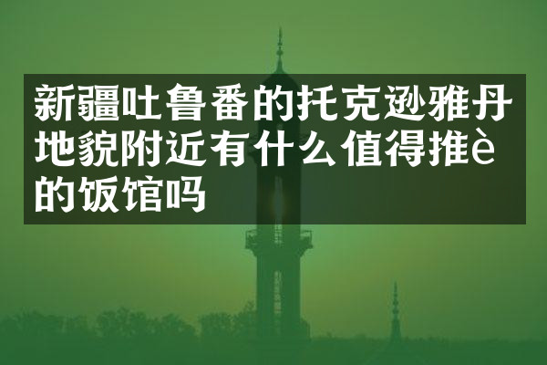 新疆吐鲁番的托克逊雅丹地貌附近有什么值得推荐的饭馆吗