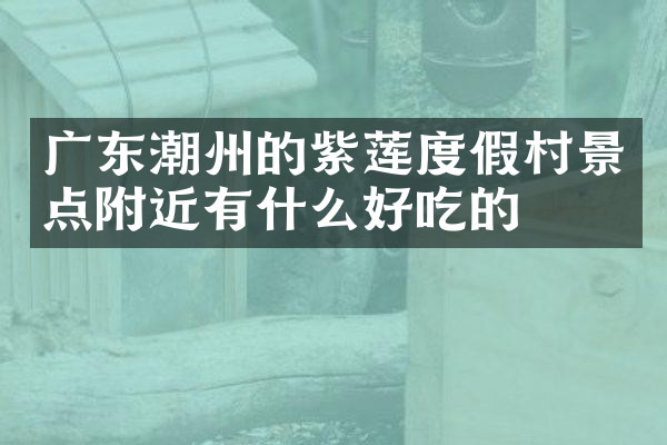 广东潮州的紫莲度假村景点附近有什么好吃的