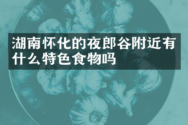 湖南怀化的夜郎谷附近有什么特色食物吗