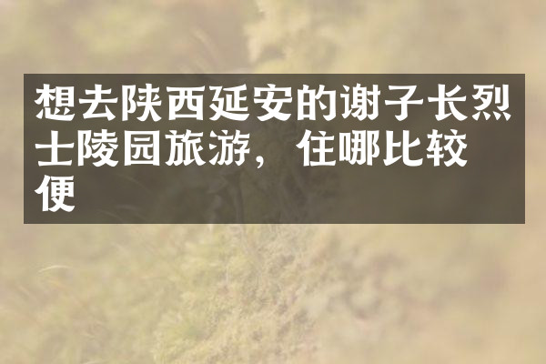 想去陕西延安的谢子长烈士陵园旅游，住哪比较方便