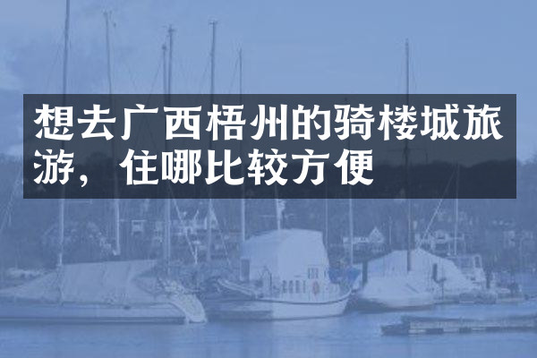 想去广西梧州的骑楼城旅游，住哪比较方便