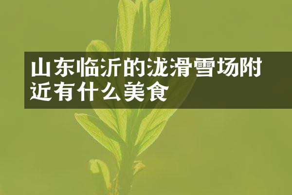 山东临沂的泷璟滑雪场附近有什么美食