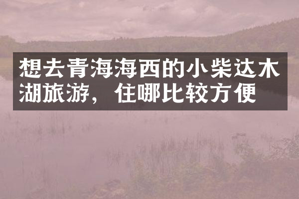 想去青海海西的小柴达木湖旅游，住哪比较方便