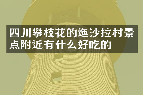 四川攀枝花的迤沙拉村景点附近有什么好吃的