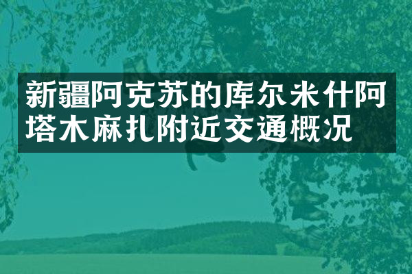 新疆阿克苏的库尔米什阿塔木麻扎附近交通概况