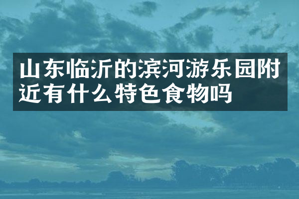 山东临沂的滨河游乐园附近有什么特色食物吗