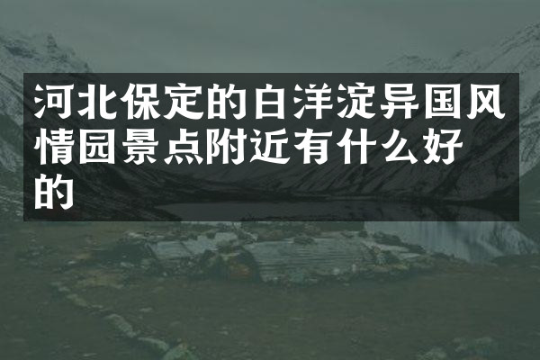 河北保定的白洋淀异国风情园景点附近有什么好吃的