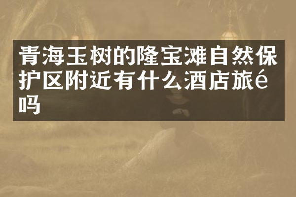 青海玉树的隆宝滩自然保护区附近有什么酒店旅馆吗