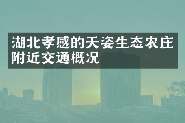 湖北孝感的天姿生态农庄附近交通概况