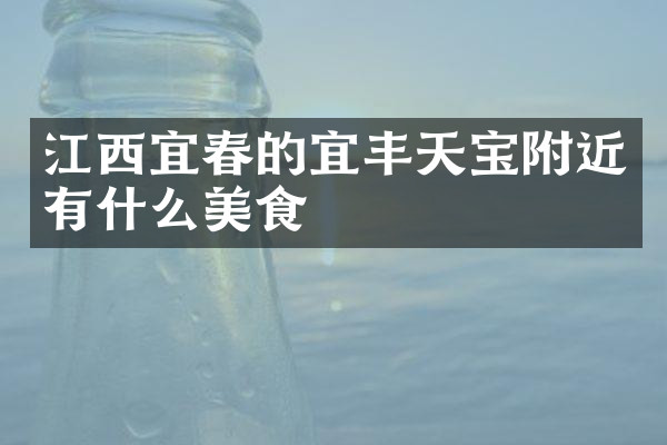 江西宜春的宜丰天宝附近有什么美食