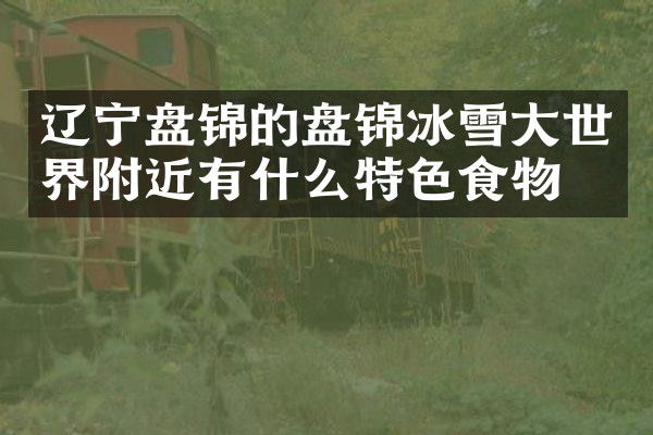 辽宁盘锦的盘锦冰雪大世界附近有什么特色食物吗