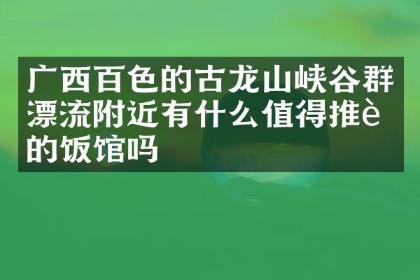 广西百色的古龙山峡谷群漂流附近有什么值得推荐的饭馆吗