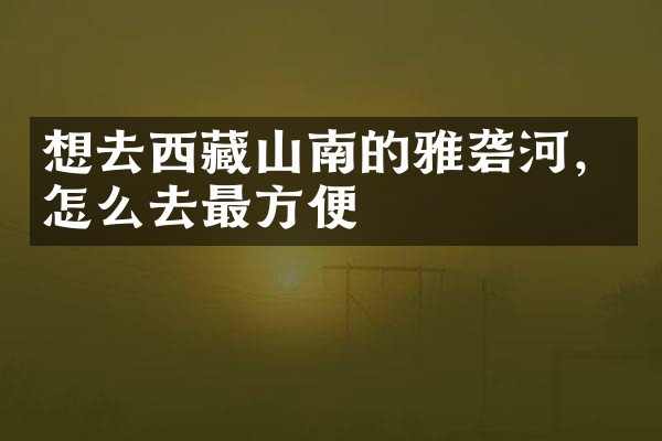 想去西藏山南的雅砻河，怎么去最方便