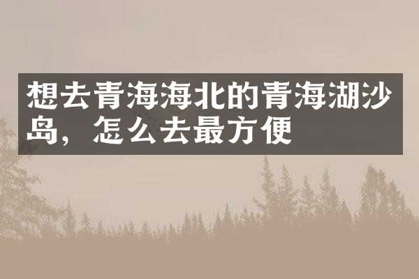 想去青海海北的青海湖沙岛，怎么去最方便
