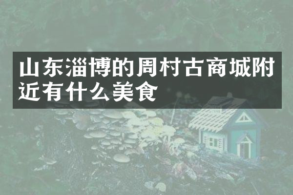 山东淄博的周村古商城附近有什么美食