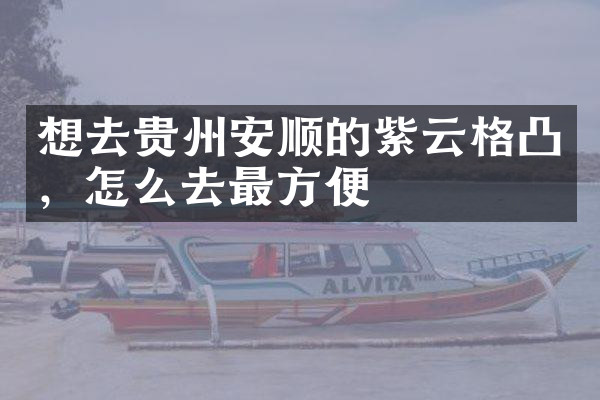 想去贵州安顺的紫云格凸，怎么去最方便