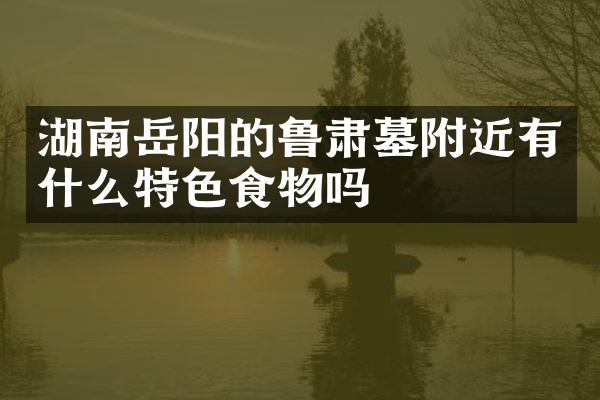 湖南岳阳的鲁肃墓附近有什么特色食物吗