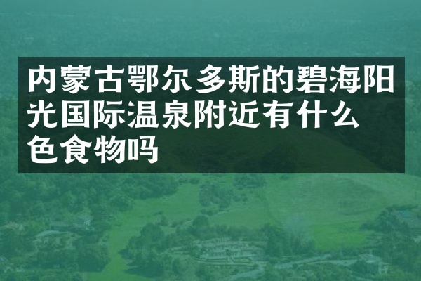 内蒙古鄂尔多斯的碧海阳光国际温泉附近有什么特色食物吗