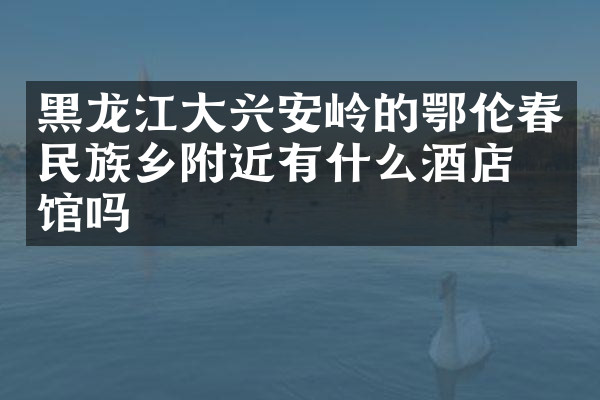 黑龙江大兴安岭的鄂伦春民族乡附近有什么酒店旅馆吗