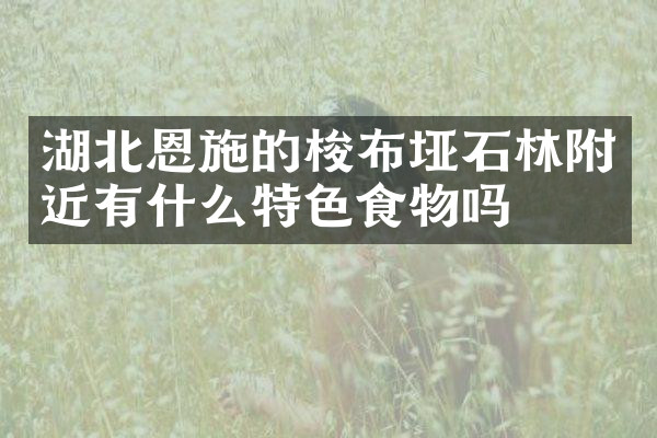 湖北恩施的梭布垭石林附近有什么特色食物吗