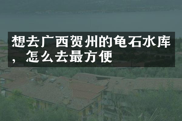 想去广西贺州的龟石水库，怎么去最方便