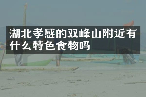 湖北孝感的双峰山附近有什么特色食物吗