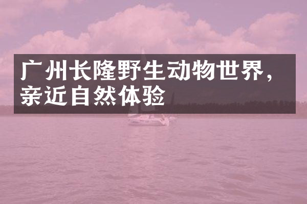 广州长隆野生动物世界，亲近自然体验