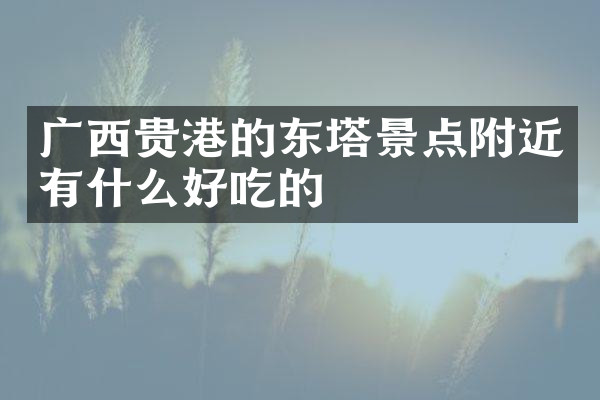 广西贵港的东塔景点附近有什么好吃的