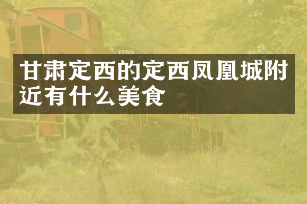 甘肃定西的定西凤凰城附近有什么美食