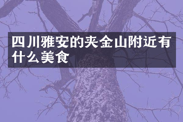 四川雅安的夹金山附近有什么美食