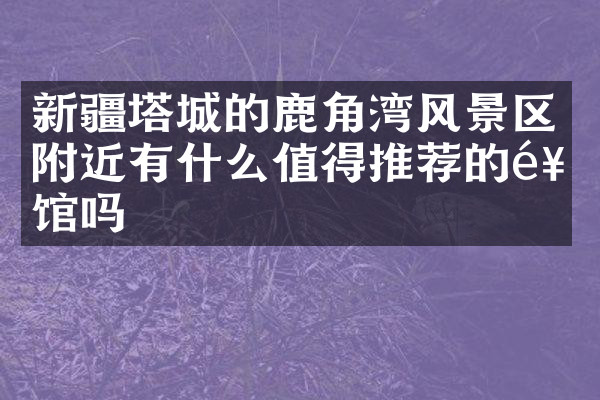 新疆塔城的鹿角湾风景区附近有什么值得推荐的饭馆吗