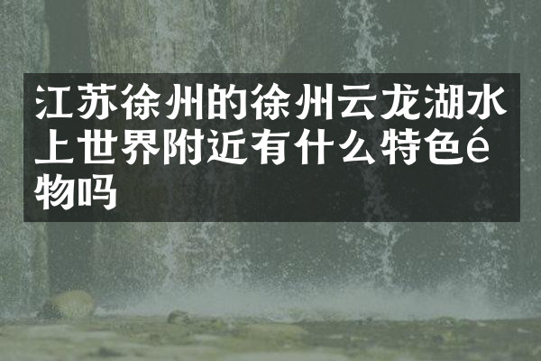 江苏徐州的徐州云龙湖水上世界附近有什么特色食物吗