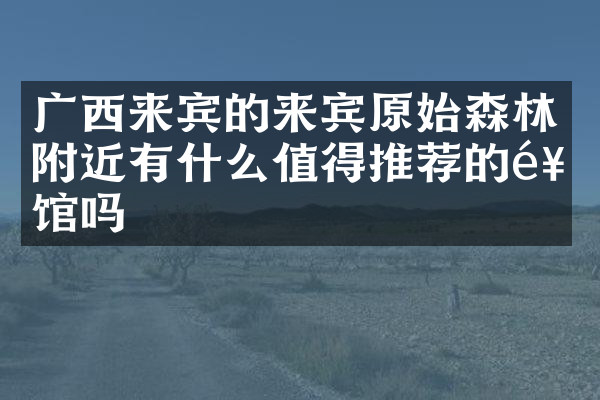 广西来宾的来宾原始森林附近有什么值得推荐的饭馆吗
