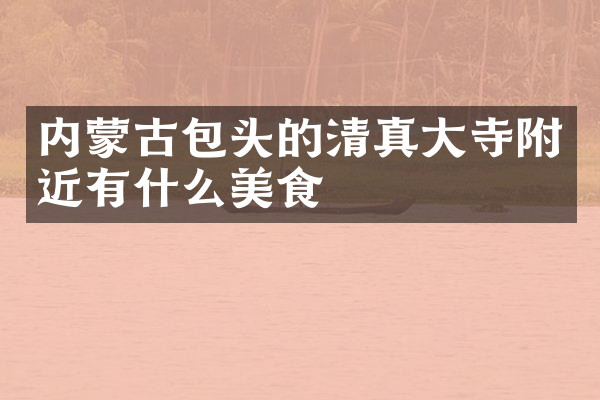 内蒙古包头的清真大寺附近有什么美食