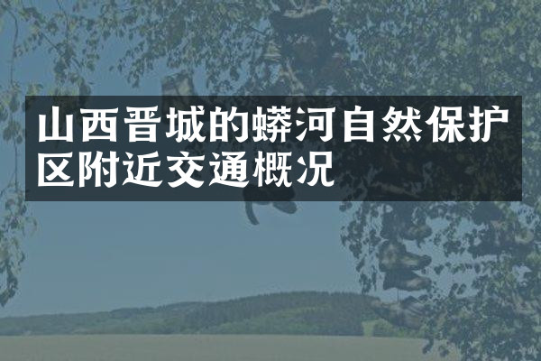 山西晋城的蟒河自然保护区附近交通概况