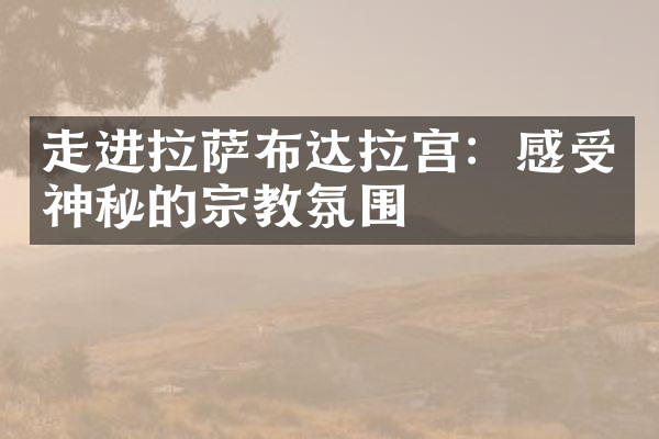 走进拉萨布达拉宫：感受神秘的宗教氛围