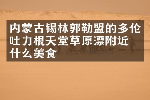 内蒙古锡林郭勒盟的多伦吐力根天堂草原漂附近有什么美食