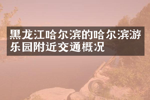 黑龙江哈尔滨的哈尔滨游乐园附近交通概况