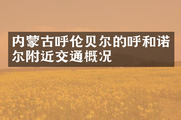 内蒙古呼伦贝尔的呼和诺尔附近交通概况