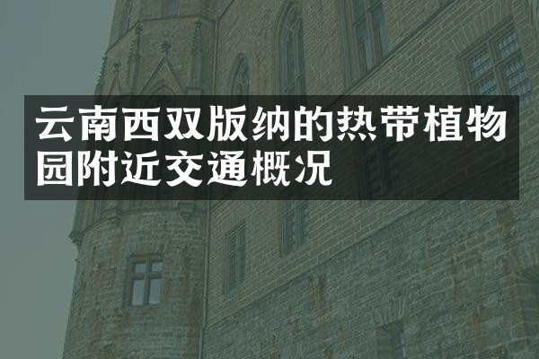 云南西双版纳的热带植物园附近交通概况