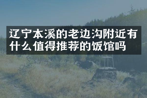 辽宁本溪的老边沟附近有什么值得推荐的饭馆吗