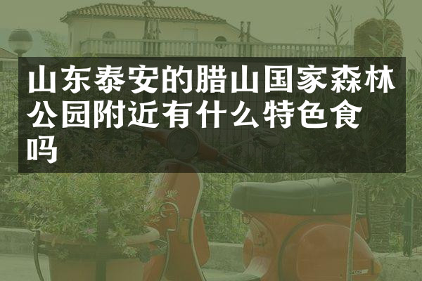 山东泰安的腊山国家森林公园附近有什么特色食物吗
