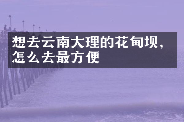 想去云南大理的花甸坝，怎么去最方便