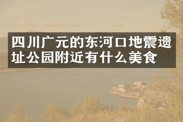 四川广元的东河口地震遗址公园附近有什么美食